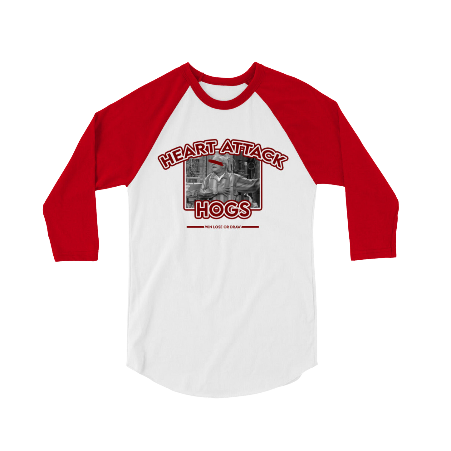 Heart Attack Hogs 3/4 sleeve shirt