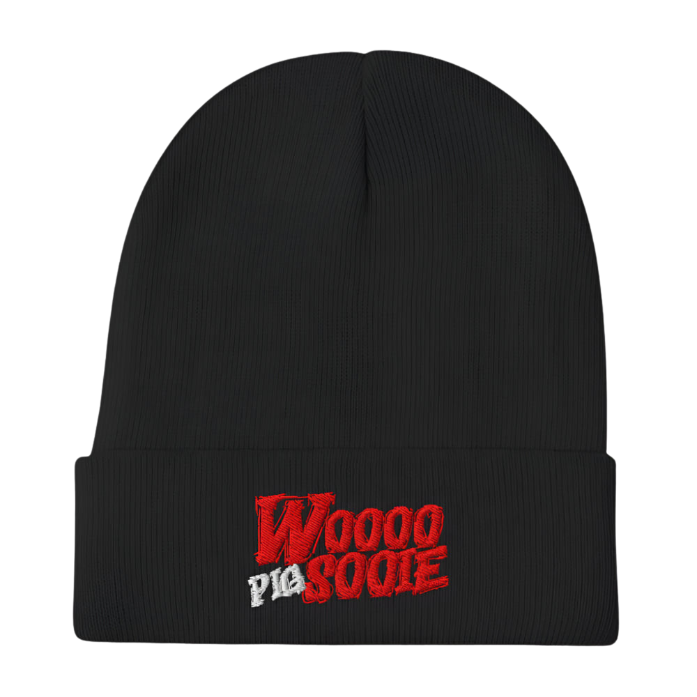 WOO! Embroidered Beanie
