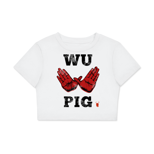 WU PIG CROP TEE (Fitted)
