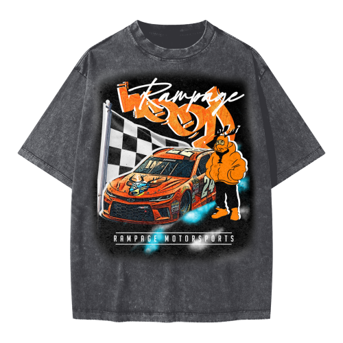 WWIN MOTORSPORT Oversized Snow Wash T-shirt