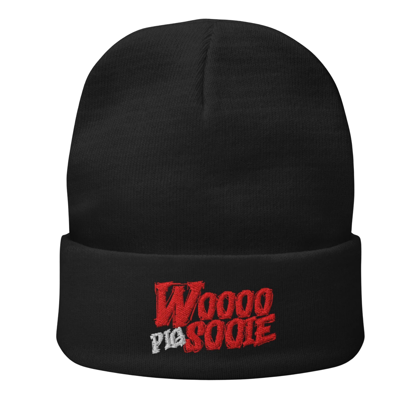 WOO! Embroidered Beanie