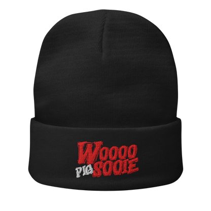 WOO! Embroidered Beanie