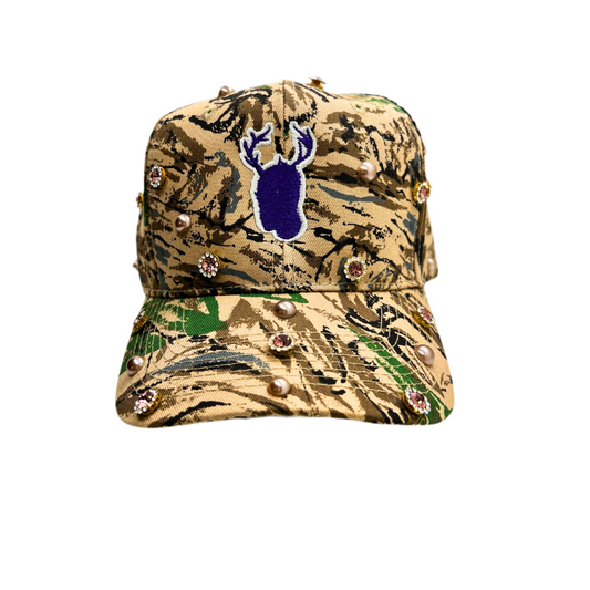 Custom/Bedazzled- Nature Boy Camo Hat (Pre-Order)