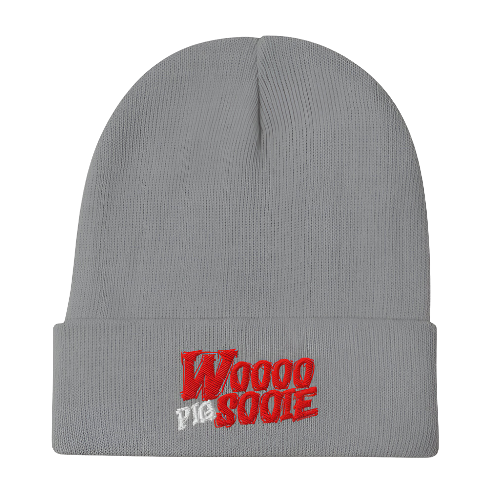 WOO! Embroidered Beanie