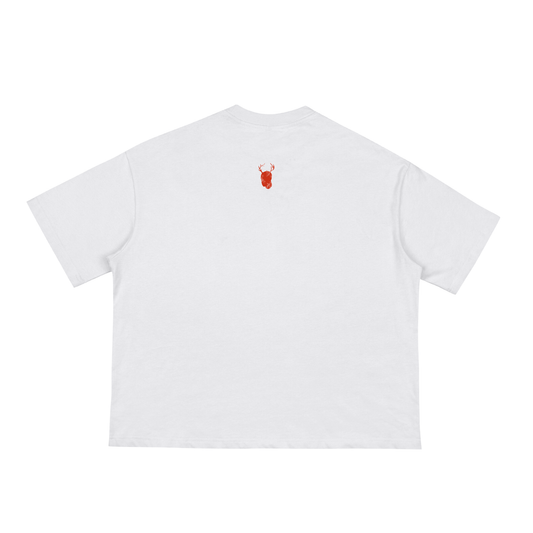 WU PIG NATION (White)-Boxy Oversized Tee