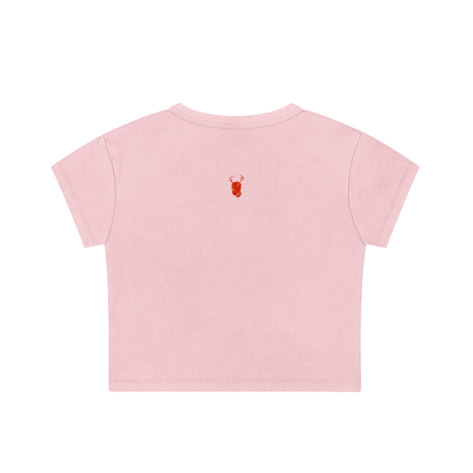 Snow Washed Crop Top (Cotton Candy)