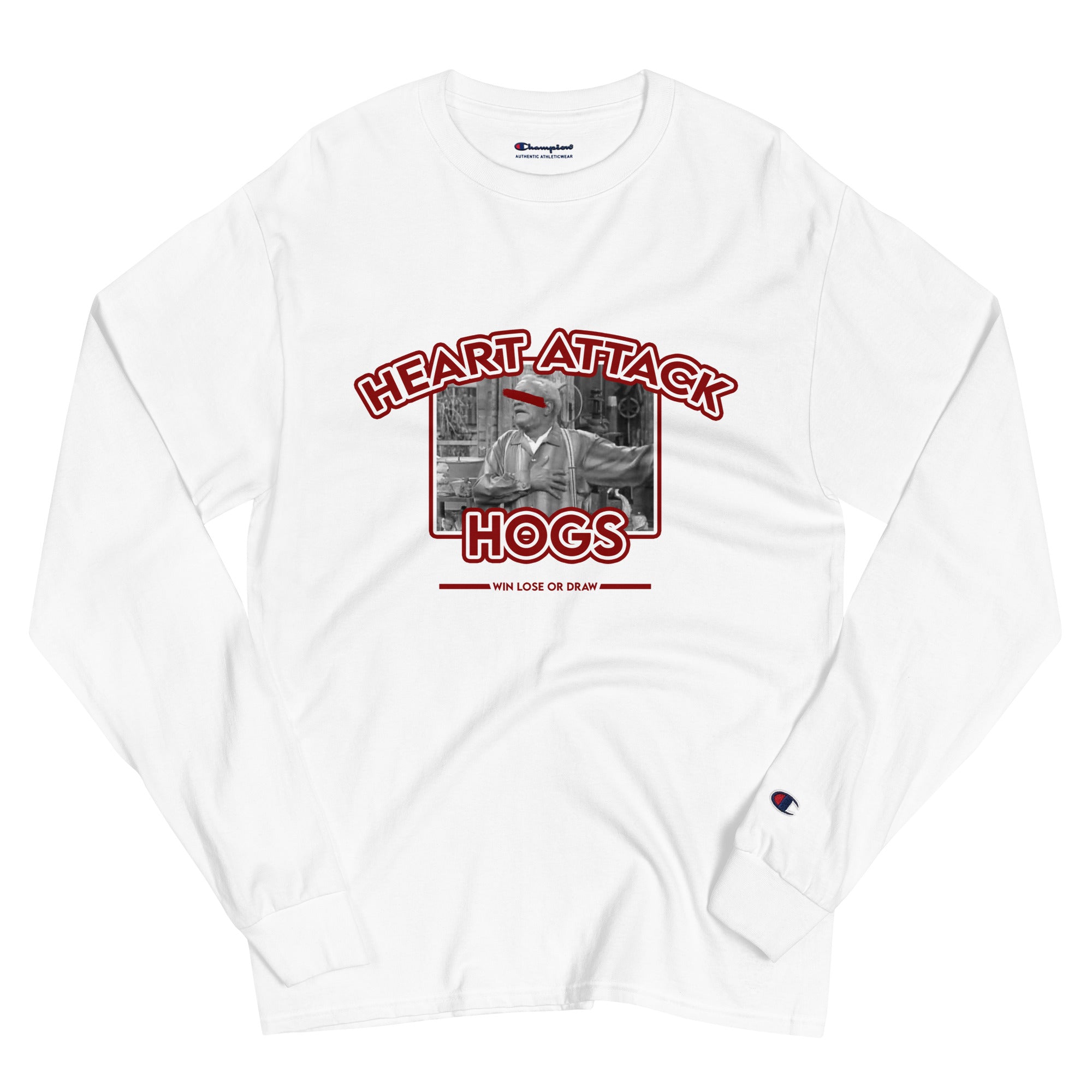 Heart Attack Hogs Champion Long Sleeve Shirt S